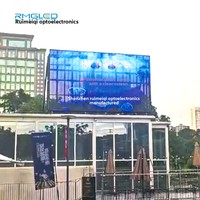 Écran LED transparent pour grille, affichage couleur pleine résolution intérieur/extérieur, étanche, translucide, luminosité 5000 cd/m², fréquence de rafraîchissement 1920/3840 Hz