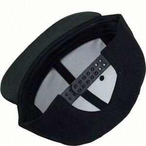 Wholesale Waterproof Outdoor Blank Sports Cap Hiphop Snapback <b>Hat</b> Flat Brim Promotional Basketball Cap High Profile 6 Panel <b>Hat</b> - Product Image 5