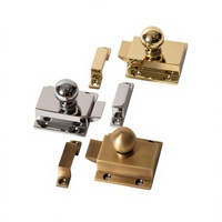 Loquet de placard robuste à ressort en laiton massif X12 pour armoires et tiroirs de villa 39 mm