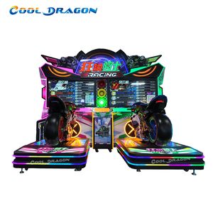 Machine de jeu d'arcade Crazy Rider, simulateur de course de moto dynamique, compétitif à deux joueurs, anglais, garantie 1 an, fabricant direct - Product Image 1
