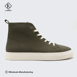 Lanci OEM Factory Manufacture Full Customize Suede Genuine Leather Comfortable <strong>Sneakers</strong> <strong>High</strong> Top Running Walking <strong>Sneakers</strong> - Product Image 3