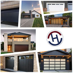 Porte de <span class=keywords><strong>garage</strong></span> sectionnelle automatique en verre givré double, résistante aux ouragans, pour villa, marque <span class=keywords><strong>Hyundai</strong></span> - Product Image 5