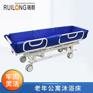 Carrito de baño Sichuan Ruilang RT080 con altura ajustable, carro médico para ancianos y pacientes postrados en cama - Product Image 2