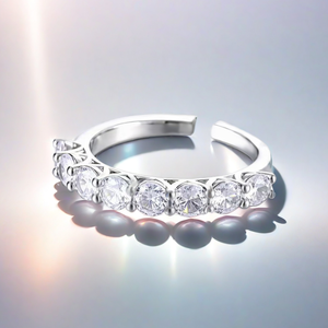 Anillos de Zirconia al por Mayor, Anillos Apilables de Aleación en Tono Plata y Oro para Mujeres y Niñas, Joyería Personalizada para Bodas y Fiestas - Product Image 6