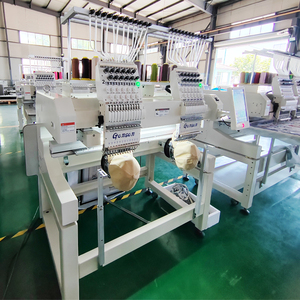 เครื่องปักคอมพิวเตอร์อุตสาหกรรมแบบ 2 หัว รุ่นใหม่ พร้อมมอเตอร์และชุดเกียร์ ความแม่นยำสูง สำหรับปักหมวก เสื้อผ้า และงานปักแบบเรียบ - Product Image 4