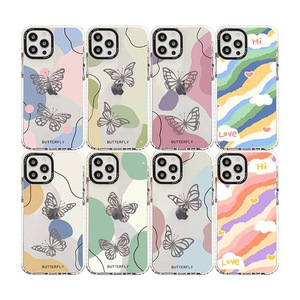 Cho <span class=keywords><strong>Apple</strong></span> <span class=keywords><strong>iPhone</strong></span> 7 đến 16 Pro Max màu trong suốt <span class=keywords><strong>Bumper</strong></span> biểu tượng tùy chỉnh hoa bò in ấn TPU điện thoại trường hợp bìa - Product Image 3