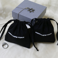 Prix d'usine, logo personnalisé, pochette en coton réutilisable et recyclable, impression sérigraphique, emballage promotionnel, vêtements, chaussures