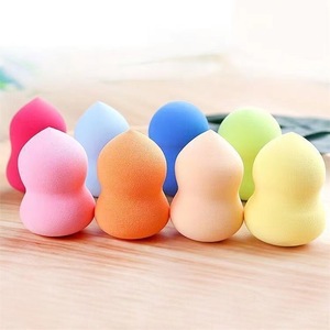 Vente en gros de beauté mignonne éponge de maquillage lavable sans latex à bas prix avec goutte d'eau/gourde/formes ovales coupées - Product Image 5