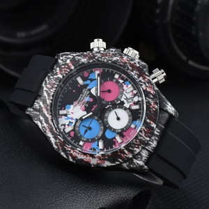 Orologio da <span class=keywords><strong>Uomo</strong></span> di Alta Qualità con Sei Lancette Multifunzione, Movimento Meccanico Automatico, Cassa in Lega, Cinturino in Silicone, Vendita all'Ingrosso - Product Image 5