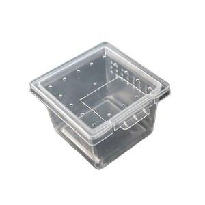 Caja de Cría para Reptiles de Plástico PP de Grado Alimenticio, Cuadrada y Pequeña, de Alta Calidad, Jaula para <span class=keywords><strong>Tarántulas</strong></span> con Ventilación - Product Image 1
