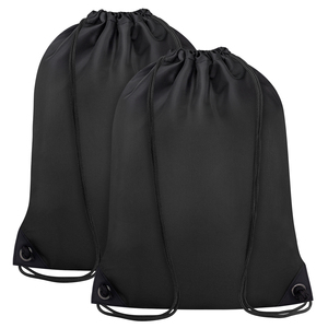 Sacs à dos à cordon de serrage de haute qualité en polyester, sacs de sport à cordon, sacs à cordon légers en polyester avec logo personnalisé - Product Image 1