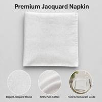 Serviette de table en jacquard 100% coton, tissage damassé blanc, motif en spirale, pour hôtel, restaurant, mariage