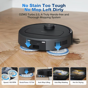 روبوت تنظيف ذكي Ecovacs DEEBOT N30 Pro Omni الأرخص مع تجفيف بالهواء الساخن، يمسح ويمكن وينظف بالشفط - Product Image 6