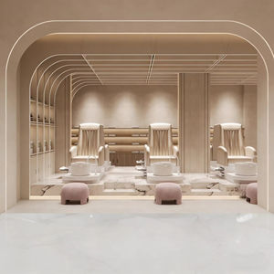 Décoration de magasin de manucure minimaliste moderne, design d'intérieur de salon de manucure, service de conception personnalisé tout-en-un pour salon de beauté commercial - Product Image 4