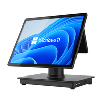 POS-терминал для кинотеатров с 15-дюймовым LED-дисплеем и 9,7-дюймовым LED-дисплеем для покупателя, вращение на 360 градусов