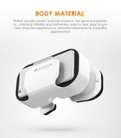 G05 Lunettes de réalité virtuelle 3D pour téléphones mobiles Conception de lentilles optiques PMMA Matériel VR monté sur la tête