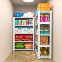 Étagères de rangement en acier à 5 niveaux, légères, réglables, revêtement en poudre époxy noire, pour entrepôt, cuisine, balcon, supermarché