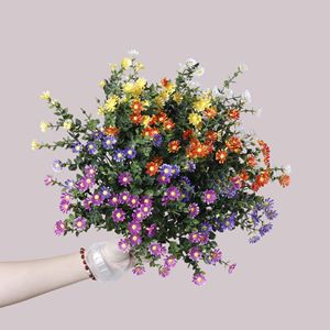 Garden Ornament New Artificial Eucalyptus Daisy Bouquet Living Room Wedding Decoration Home Decor Faux Flower Artificial Plant - Product Image 4