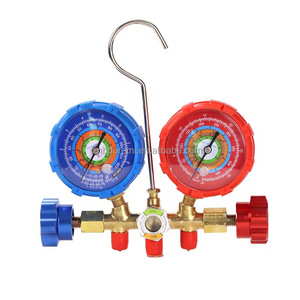 एसी एचवीएसी डिजिटल कई गुना गेज एयर कंडीशनर प्रशीतन मैनुअल पावर स्रोत पीतल की सामग्री R407c R404a a R134a वाणिज्यिक - Product Image 1