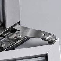 Ventana Abatible de Aluminio Resistente a Huracanes, Doble Vidrio Templado, Rotura Térmica, Impermeable, Certificación CE