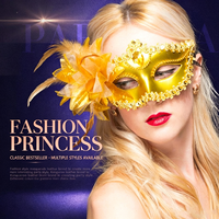 Masque de fête pour bal masqué de Noël et soirées d'entreprise, veille de Noël, rendez-vous romantiques, pull moche, Père Noël et Mère Noël sexy