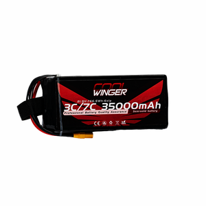Batería Lipo WES de 35000 mAh, Densidad Energética <span class=keywords><strong>312</strong></span>, Batería Recargable de Larga Duración para Drones, para Vuelos en Exteriores y Exploración, 21.9V - Product Image 1