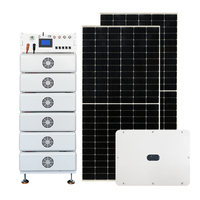 Système d'énergie solaire hybride hors réseau de haute qualité 5 kW 8 kW 20 kW avec contrôleur MPPT/PWM et panneaux en silicium monocristallin