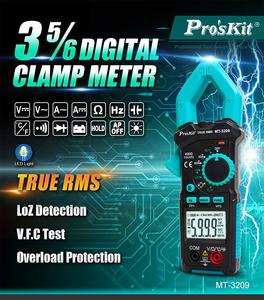 Multímetro de pinza digital Pro'sKit 5/6 3-VFC Detección True RMS Medición <span class=keywords><strong>LoZ</strong></span> y NCV Instrumentos de prueba de detección - Product Image 3