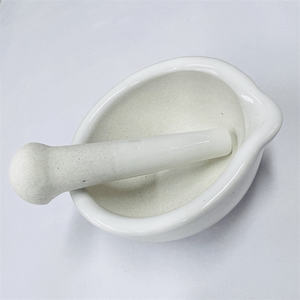 내마모성 코런덤 알루미나 세라믹 모르타르 그릇 및 절구(실험실용품) - Product Image 1