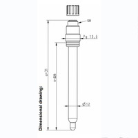 Modul Sensor pH Akurat Tinggi Acitek Probe Prominent 0.01pH untuk Kolam & Limbah/Sensor pH Air Limbah Industri