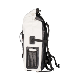 Mochila Impermeable para <span class=keywords><strong>Escalada</strong></span> y Viajes, Mochila <span class=keywords><strong>Deportiva</strong></span> Portátil con Cierre Enrollable, Blanca y Suave - Product Image 4