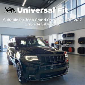 Kit de Carrocería para Jeep <span class=keywords><strong>Grand</strong></span> <span class=keywords><strong>Cherokee</strong></span> 2014-2021 Mejora a 2022 <span class=keywords><strong>SRT</strong></span>-8 Kit Capó Parachoques Parrilla Accesorios para Coche de Alta Calidad - Product Image 1