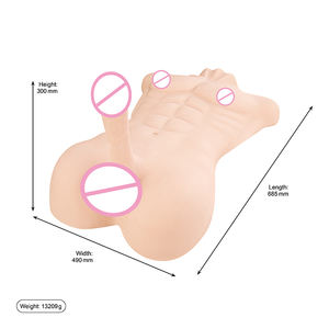 Realistische 12.5Kg Vrouwen Torso <span class=keywords><strong>Sex</strong></span> Pop Voor Vrouwen Homo Speelgoed Half Lichaam Mannelijke Torso Met Grote Dildo Tight Anal Voor Mannen Homo Koppel - Product Image 6