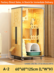 Villa per Gatti di Lusso Moderna e Sostenibile, Casa per Gatti in Legno Personalizzata, Gabbia per Gatti da Interno Prodotta a Shandong - Product Image 6
