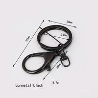 Accessoires de bijoux DIY, fermoirs mousquetons en métal doré, électroplaqués, ensemble de trois pièces, ensemble de porte-clés