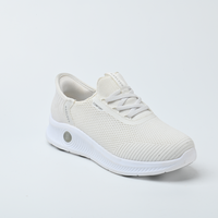 Chaussures de course en maille respirantes pour hommes, décontractées, à lacets, couleur unie, printemps-été, vente en gros directe