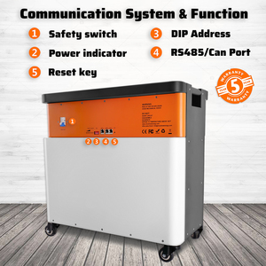 แบตเตอรี่เก็บพลังงานแสงอาทิตย์แบบคลาวด์ 51.2V 180Ah พร้อมล้อ สำหรับใช้งานกลางแจ้ง พกพาสะดวก สำหรับรถยนต์และเครื่องใช้ไฟฟ้าภายในบ้าน รุ่น CL48-180 - Product Image 3