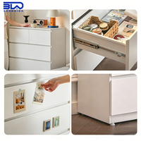 Commode en métal de style industriel, en acier durable avec grands tiroirs pour chambre et bureau