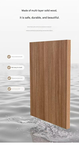 Mueble de Baño Flotante Moderno con Encimera de Madera de Roble Integrada <span class=keywords><strong>para</strong></span> 4-6 Personas ㎡   <span class=keywords><strong>Muebles</strong></span> de Baño de Alta Gama <span class=keywords><strong>para</strong></span> Uso Comercial - Product Image 4