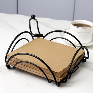 Porte-serviettes en papier rectangulaire moderne et écologique en fer, porte-serviettes en papier pour le bureau, l'hôtel, le restaurant - Product Image 3