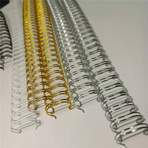 Precut 5/8 pollici passo <span class=keywords><strong>2</strong></span> 1 giallo rosso blu doppio filo O rilegatura spirale ad anello per calendario notebook - Product Image 6