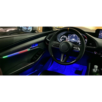 Kit d'éclairage ambiant intérieur pour voiture 20-LED 12V IP65 étanche RGBIC gravé au laser, prêt à l'emploi, pour Mazda 3 Axela 2020-2023