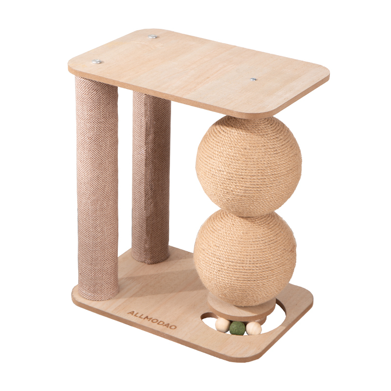 Dual Ball Vertical Cat Scratching Board