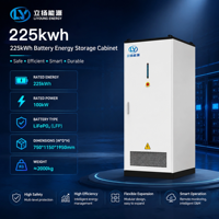 Armoire de stockage d'énergie à batterie au phosphate de fer et de lithium pour usage commercial et industriel, intérieur/extérieur, avec protection IP54, compatible réseau et hors réseau