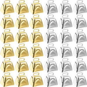 Campanacci in <span class=keywords><strong>metallo</strong></span> neri opachi placcati, direttamente dalla fabbrica 2026, accessori per campanacci da pecora e vitello, suono forte e chiaro - Product Image 2