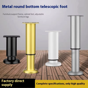 <span class=keywords><strong>Pieds</strong></span> <span class=keywords><strong>de</strong></span> meubles ronds réglables en hauteur sans perçage avec un design moderne pour salon, salle <span class=keywords><strong>de</strong></span> bain, canapés, tables, lits - Product Image 4