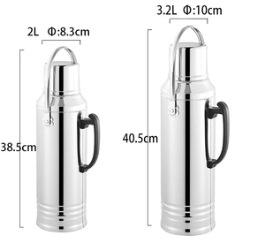 Carafe isotherme en acier inoxydable Victore avec revêtement en verre pour le marché africain - Product Image 3