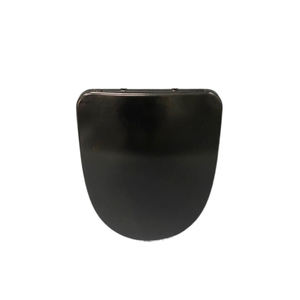Couvre-siège de toilette en acier inoxydable noir de haute qualité, personnalisable, à fermeture douce, de style européen, en gros - Product Image 5