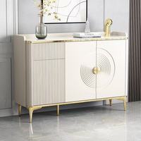 Buffet de style italien de luxe léger, meuble à vin pour la maison, armoire à chaussures d'entrée, console de rangement pour salon et couloir