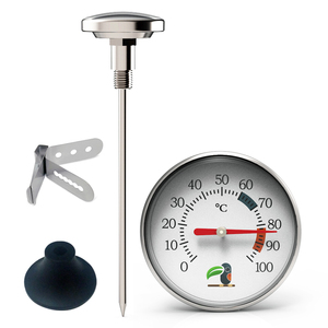 <span class=keywords><strong>Termometro</strong></span> Tascabile con Quadrante in Acciaio Inox, Lettura Istantanea per <span class=keywords><strong>Temperatura</strong></span> di Latte, Caffè, Acqua, <span class=keywords><strong>Termometro</strong></span> da Cucina - Product Image 1